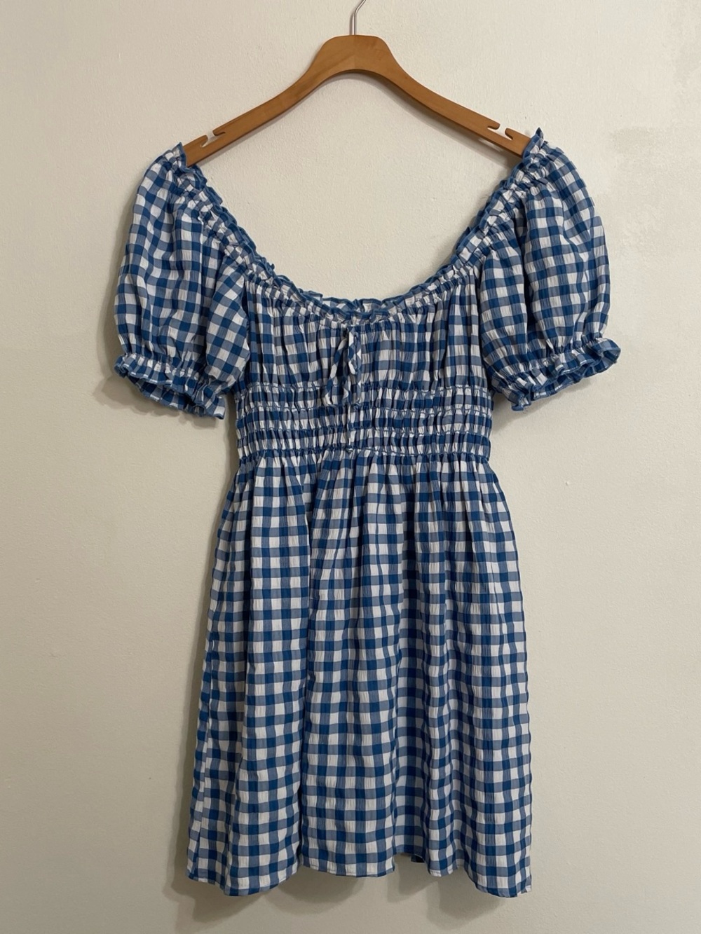 Show Me Your MuMu Esme Gingham Puff Sleeve Mini Dress - Picture 2 of 6